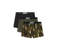 Hype Boy's 3 Pack Boxers Black, Olive & All Over Print Soft Breathable Underwear | Size: 9-10 Years Hype Multicolor 9-10 Years
