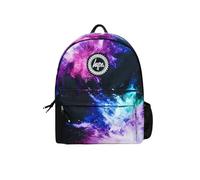 hype Boys Backpack, Black Purple and Teal Chalk Dust | Boys school bag with 3 compartments, internal laptop sleeve, mesh bottle pocket, padded back and adjustable straps