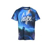 Hype Boys Crew-Neck Galactic Boom T-Shirt, Blue/multi - UK 9-10