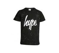 Hype Boys Speckle Crew-Neck T-Shirt, Black/white - UK 9-10