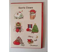 Hype Cards - PUSHX3 ~ Pusheen The Cat ~ Santa Claws ~ Christmas Card