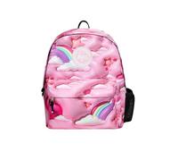 3D Clouds Badge Backpack Hype Pink One Size