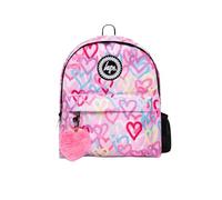 Hype Girl's Graffiti Hearts Backpacks, Pink, One Size