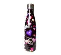 Hype GIRLS BLACK 3D HEARTS THERMAL WATER BOTTLE