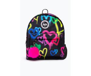 Hype Girls Black Graffiti Hearts Iconic Backpack