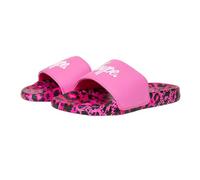 hype Girls Leopard Script Sliders (4 UK) (Pink)