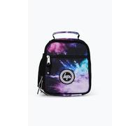 hype Girls Lunch Box, Black and Purple Dust Iconic Style, School Bag for Kids, Stylish Lunch Bag with Bottle Holder, 3 Storage Compartments, Inside Thermal Lining & Grab Handle