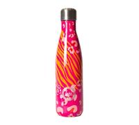 hype GIRLS PINK ANIMAL PRINTS THERMAL WATER BOTTLE