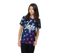 hype Girls Scribble Hearts T-Shirt (16 Years) (Multicoloured)