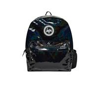 Hype Girl's Holo Badge Backpacks, Black, One Size