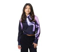 hype Kids Black Spray Crop Hoodie (14 Years)