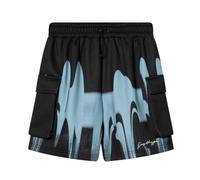 hype Kids Multi Blue Drips Shorts (11-12 Years)