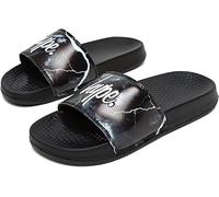 hype Kids Unisex Black Smokey Storm Outline Script Sliders Kids 13