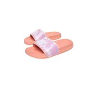 hype KIDS UNISEX OMBRE PEACH BLUR SCRIPT SLIDERS Size: JNR01