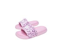 hype KIDS UNISEX SCRIBBLE HEART PINK SCRIPT SLIDERS Size: JNR03