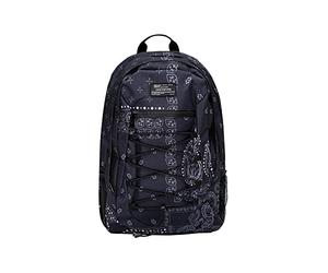 hype Paisley Palm Military Backpack (One Size) (Black)