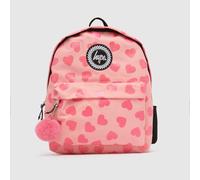 Hype Pink Glitter Heart Backpack One Size