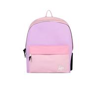 hype school uni casual work hiking day backpacks for kids boys girls teens men and women (Pink/Lilac Rubber, One Size)