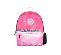 hype school uni casual work hiking day backpacks for kids boys girls teens men and women (Pink Palms, One Size)