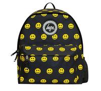 Hype Smile Iconic Black/Yellow Backpack in Black Hype Black One Size