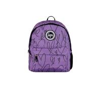 Hype Unisex Backpack, Purple with Pink Iconic Glitter Scribble Hearts, School Bag for Kids, Comfortable Rucksack with Bottle Holder, 3 Storage Compartments, Inside Thermal Lining & Grab Handle