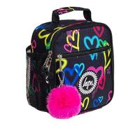 hype Unisex Lunch Box, Black Graffiti Hearts | Kids packed-meal carrier for school days and trips, designed for boys and girls with an easy, cheerful style