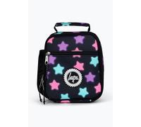 hype Unisex Lunch Box, Black with Pink, Purple & Blue Glow Stars, School Bag for Kids, Stylish Lunch Bag with Bottle Holder, 3 Storage Compartments, Inside Thermal Lining & Grab Handle