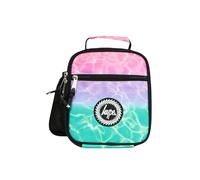 hype Unisex Lunch Box, Pink Purple and Teal Pastel Pool | Insulated unisex school meal bag with 3 compartments, bottle holder, thermal lining, grab handle and wipe-clean fabric