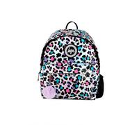 hype Unisex Silver Leopard Print Backpack School Travel Bag Animal Print