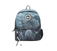 Hype Unisex's Glitter Drips Badge Backpacks, Black, One Size
