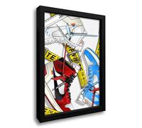Hypebeast,AJ Shoe Poster Art Sports Themed Wall Art Boy Room, Hypebeast Shoe Poster, Shoe Shoe Box series Aesthetic Cool poster Teen Boy Men Room Dorm Bedroom wall decoration (Black Frame, 8" x 10")
