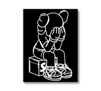 Hypebeast Room Decor (UNFRAMED 12 x 16) Michael Jordan Shoes Sneaker Poster Sneakerhead Posters Air Jordans Teen Boy Room Girl Room Wall Art Prints Bedroom, Dorm, Desk - Minimalist Black & White K