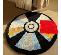 HYPEECE CD Graphic Rug - 28" Cool Y2K Hypebeast Rug for Bedroom & Bathroom, Soft Absorbent Non-Slip Machine Washable Round Area Rug for Kids & Teens, Hypebeast Room Decor (28"x28")