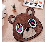 HYPEECE Graduation Bear Rug - Hypebeast Room Decor, Ultra-Soft Hypebeast Rugs with TPR Non-Slip Backing, Trendy Cloud-Like Plush Cute Carpet, Cool Rugs for Bedroom & Man Cave (28"x28")