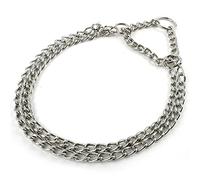 Hypeety Training Collars Chain Martingale Dog Pet Collar Pinch Metal Slip Choke Stainless Steel Chain Collar for Medium and Large Dogs (M)