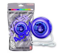 Hyper Accel Yo-Yo - Cosmo Purple Edition - High-Speed Trick Yoyo for Kids & Beginners - Stunt Yo Yo with Accel System - Professional Yoyos for Fun Tricks BANDAI