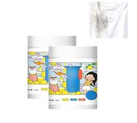 Hyper Concentrated Laundry Detergent, 500g Chlorine-Free Color-Safe Stain Remover & Booster, Safe for Everyday Fabrics, Gentle on Skin, Removes Milk Sweat Oil Fruit Stains (2PCS)