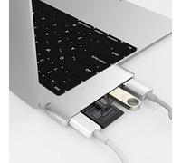 Hyper drive Usb Type-C 5-In-1 Hub W Pass Through Charging For 12" Macbook, Chromebook - Silver
