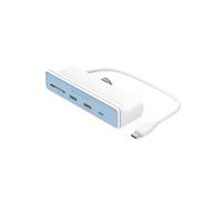HYPER HD34A8 laptop dock/port replicator USB 3.2 Gen 1 (3.1 Gen 1) Type-C White