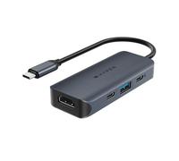 HYPER HD4001GL interface hub USB 3.2 Gen 1 (3.1 Gen 1) Type-C 10000 Mbit/s Blue Grey