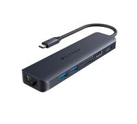 HYPER HD4003GL interface hub USB 3.2 Gen 1 (3.1 Gen 1) Type-C 10000 Mbit/s Blue, Grey