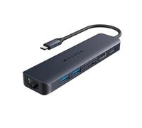 HYPER HD4003GL interface hub USB 3.2 Gen 1 (3.1 Gen 1) Type-C 10000 Mbit/s Blue Grey