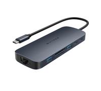 HYPER HD4006GL interface hub USB 3.2 Gen 1 (3.1 Gen 1) Type-C 10000 Mbit/s Blue, Grey