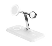 HYPER HJ3004WHGL mobile device charger Headphones, Smartphone, Smartwatch Silver, White DC, USB Wireless charging Fast charging Indoor