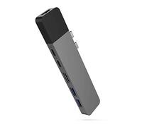 Hyper - HyperDrive NET 6-in-2 Hub for USB-C for MacBook Pro/Air - HDMI 4K60Hz HDR, USB-C 40Gbps 100W PD, USB-C 5Gbps 60W PD, 2 x USB-A 3.0, Gigabit Ethernet - Space Gray