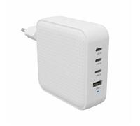HYPER HyperJuice 100W USB-C GaN Travel Charger - White. Charger type: Indoor Power source type: AC Charger compatibility: Laptop Smartphone Tablet USB 2.0 ports quantity: 1 USB Type-C ports quantity: