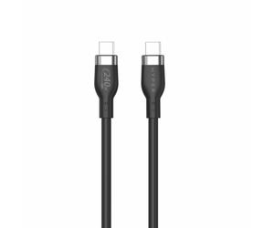 HYPER HyperJuice 240W Silicone USB-C to USB-C Cable (6ft/2m) - Black