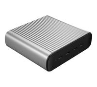 Hyper 245W GaN Desktop Charger Notebook, Smartphone, Tablet Black, Silver Ac, Ba