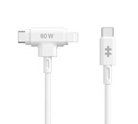HYPER HyperJuice USB cable USB 2.0 1.5 m USB C USB C/Lightning White