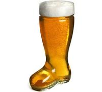 Hyper Mart Classic Glass Beer Mugs Various Pub Bar Style Tankards Stein Glasses - Set of 2 (Boot Glass - Two Pints)